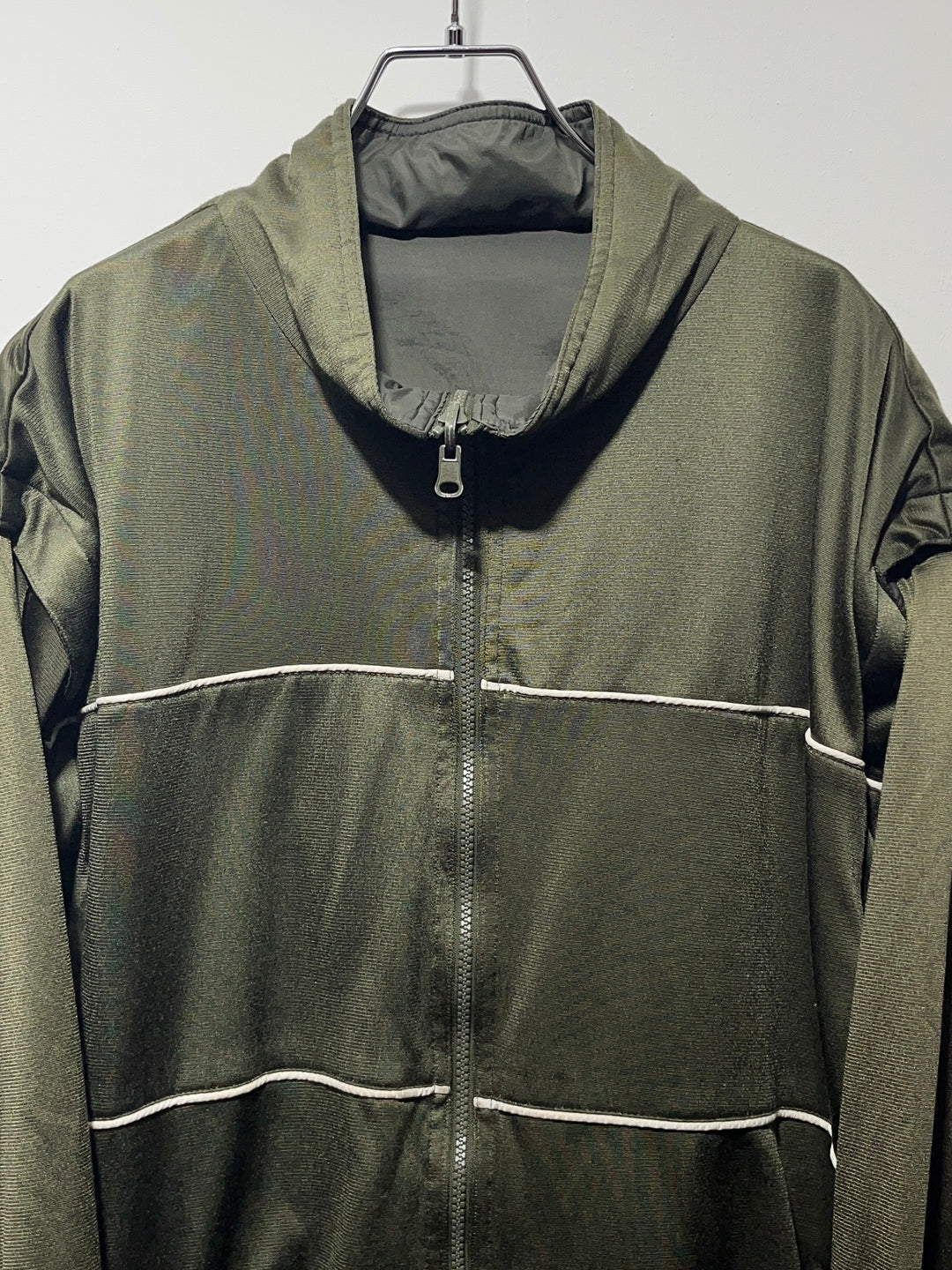 1990s olive × black reversible 3way track jacket