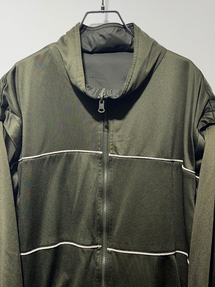 1990s olive × black reversible 3way track jacket