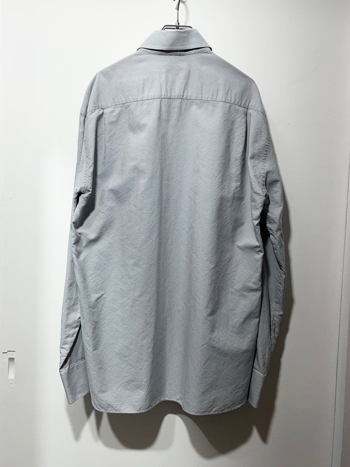 1990-00s ITALY made "ARMANI COLLEZIONI" pin stripe dress shirt