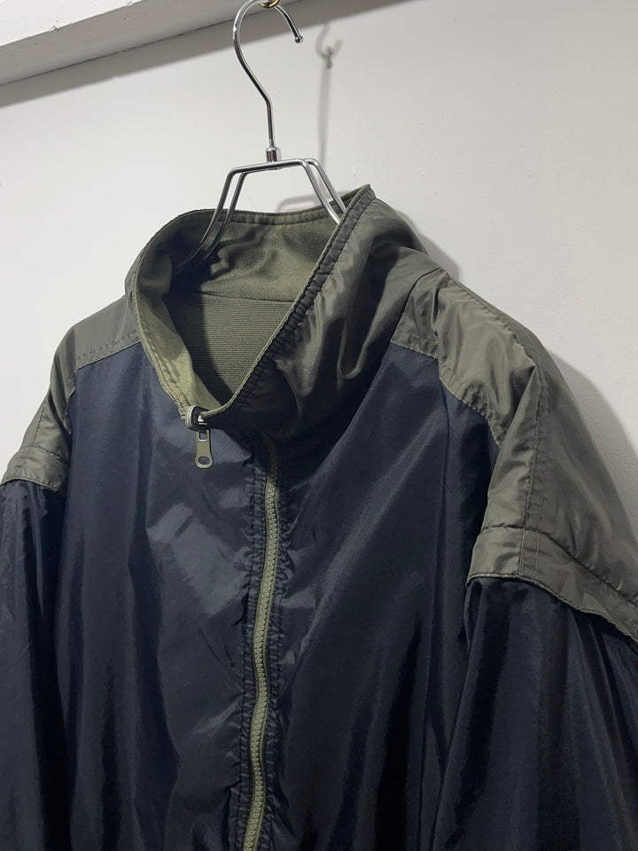 1990s olive × black reversible 3way track jacket