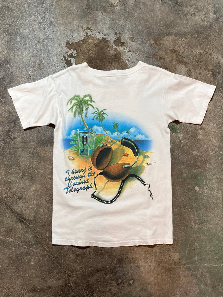 1990s USA made tropical graphic art T-shirt