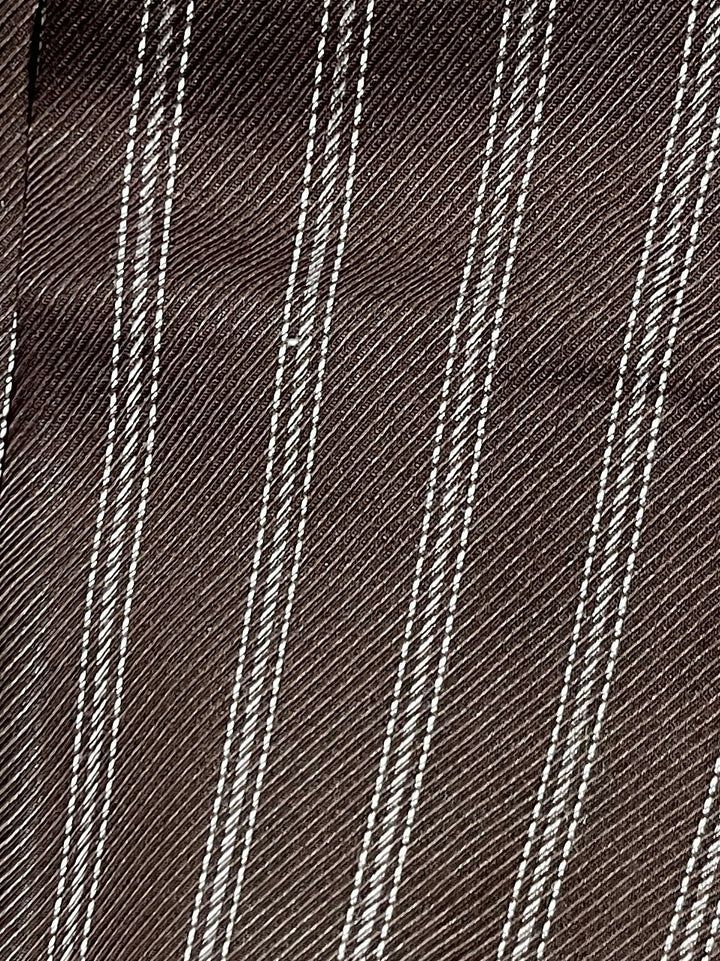 1970s brown stripe pattern slacks