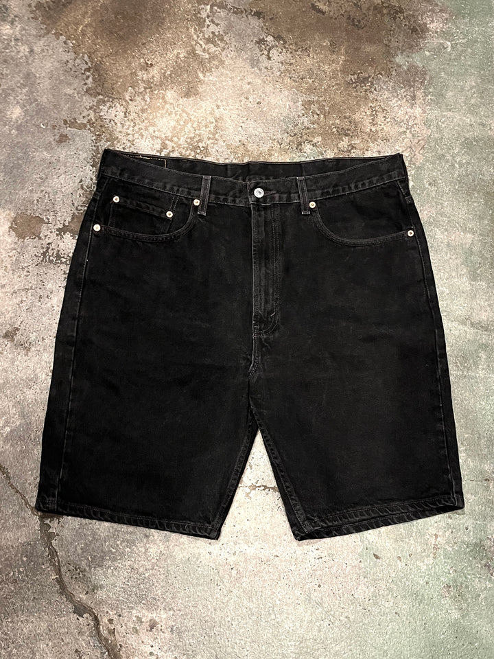 2000s "Levi's" 505 black denim shorts W38