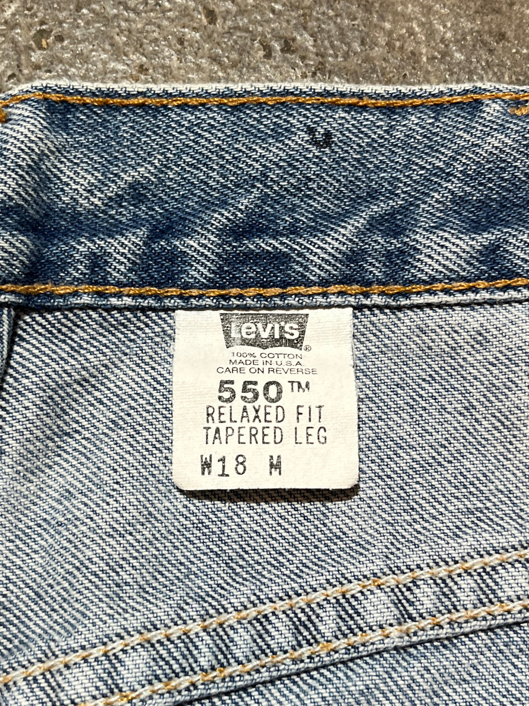 2000s USA made "Levi's" 550 denim pants 36×30