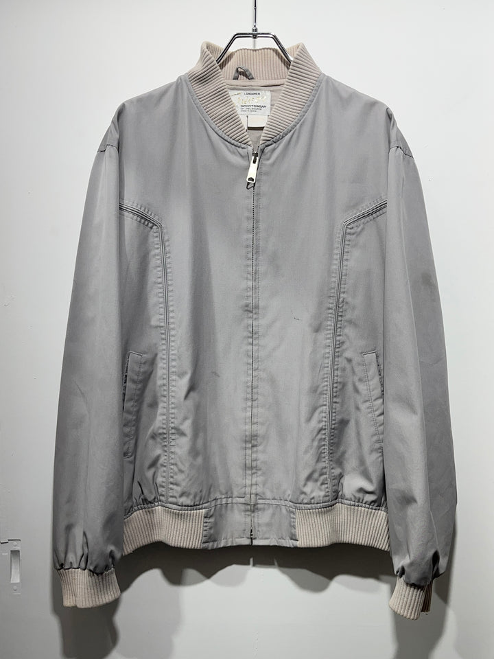 1970-80s light gray seam paneled blouson