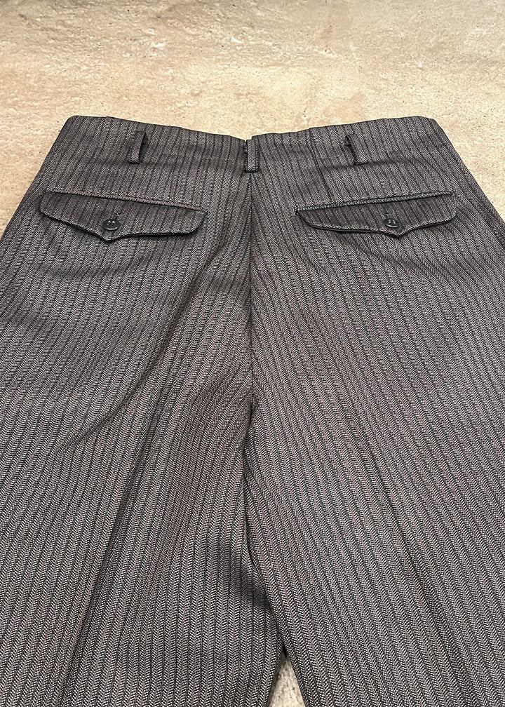 1960s gray stripe slacks