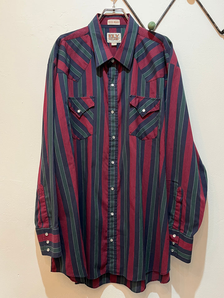 1980-90s "ELY CATTLEMAN" western shirt