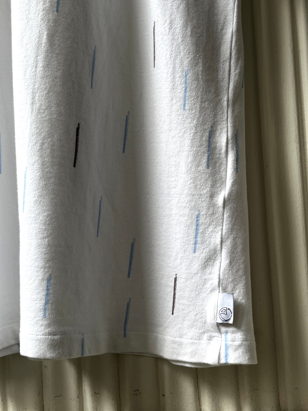 2000s "ARMANI COLLEZIONI" abstract stripe s/s polo