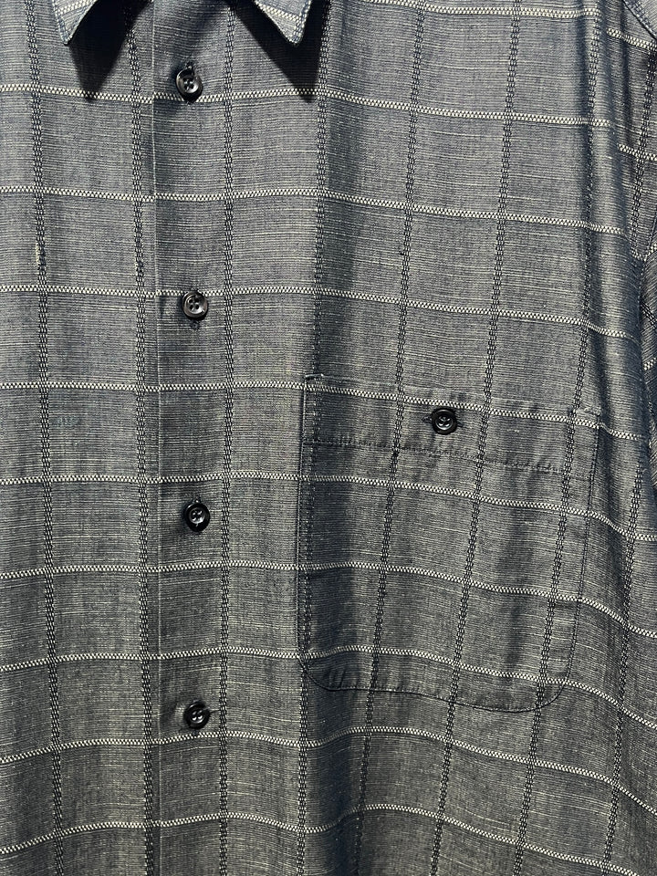 1990-00s ITALY made "Zanella" checkered s/s shirt
