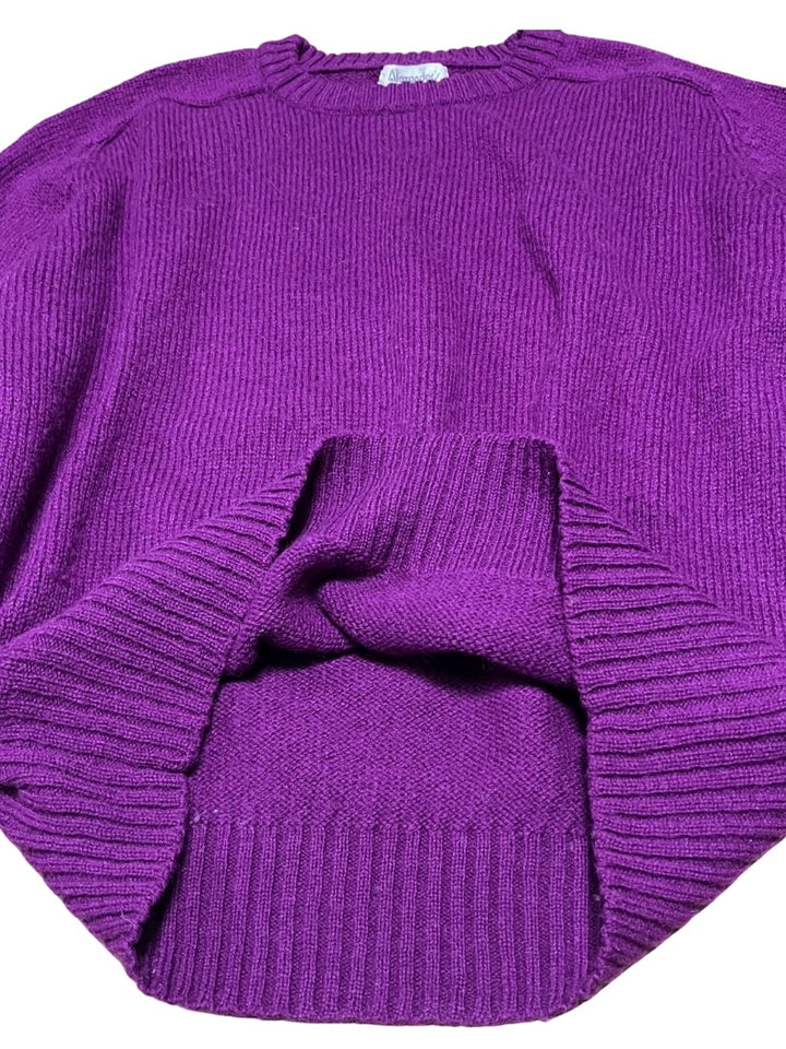 purple box silhouette knit