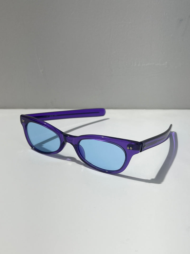 1990s dead stock sunglasses purple × light blue