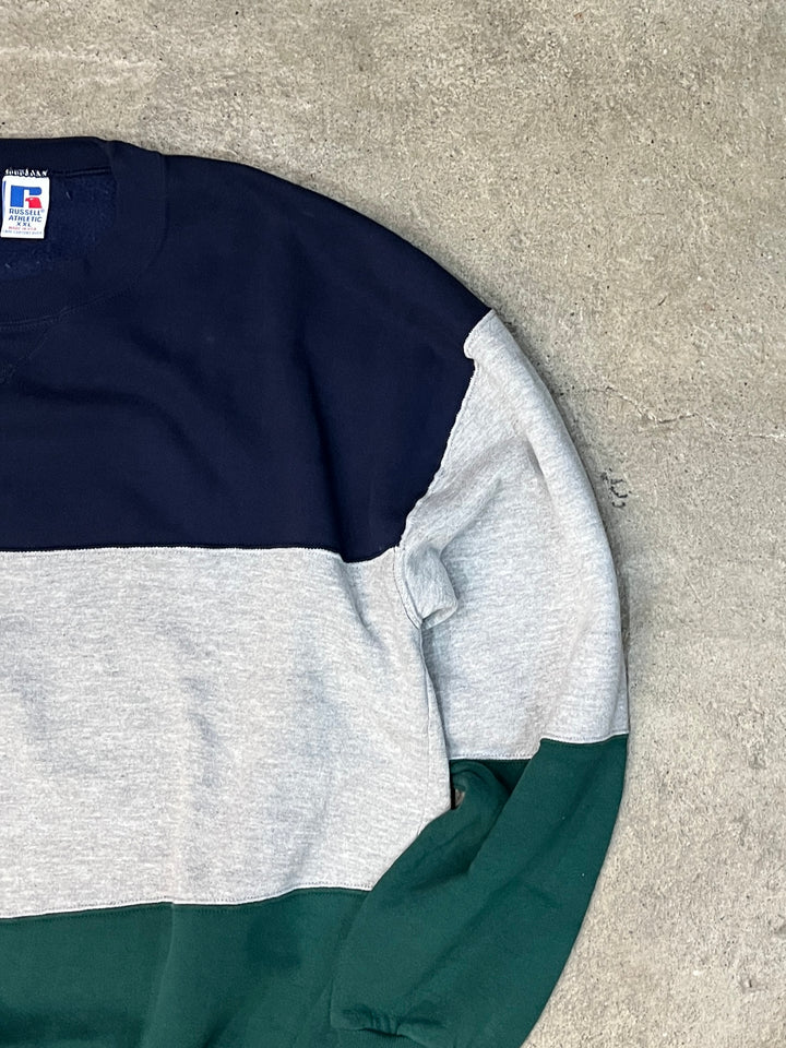 1990s USA made "RUSSELL ATHLETIC" multi color sweatshirt