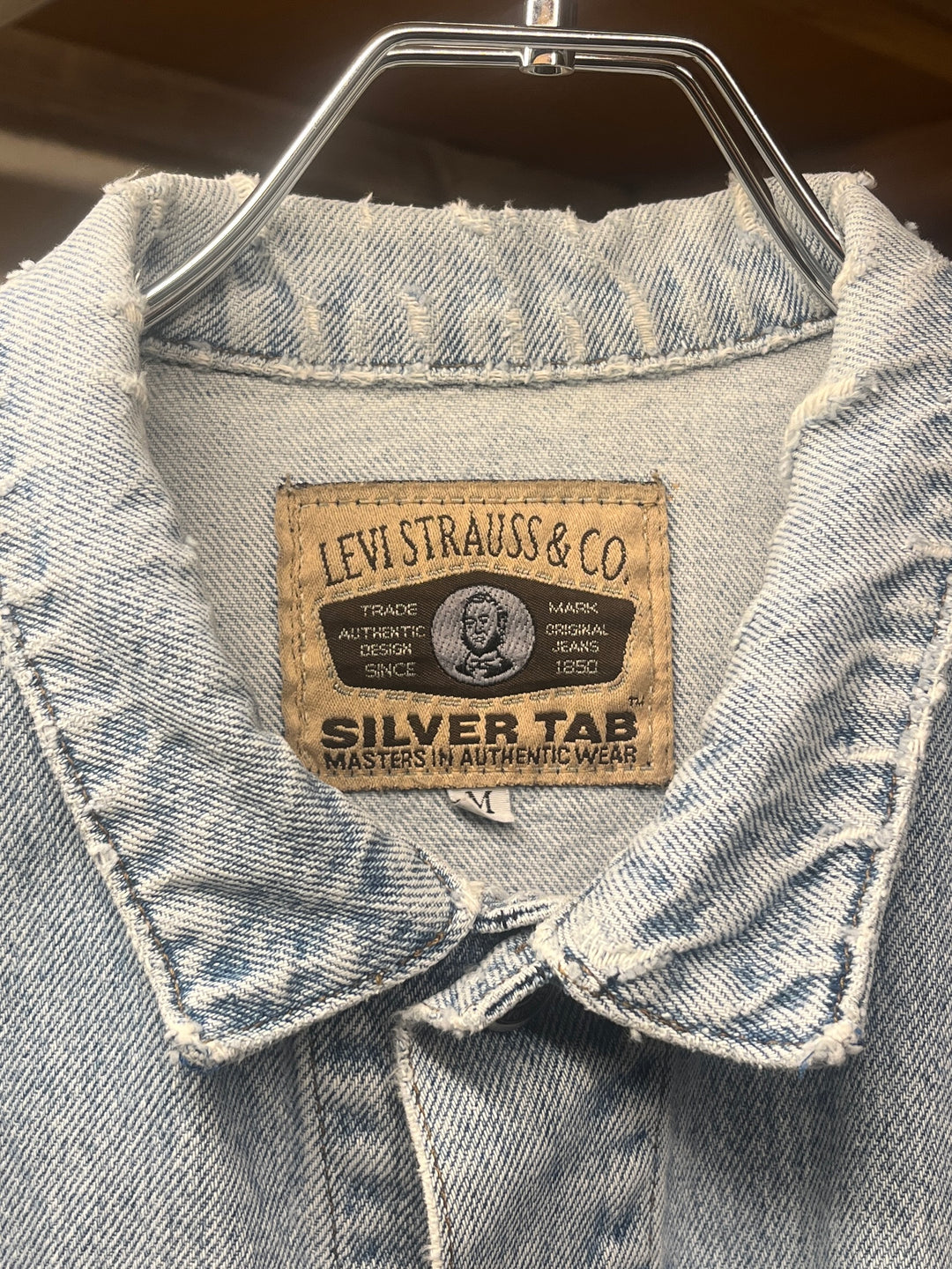 1990s "Levi's Silver Tab" ice blue denim jacket