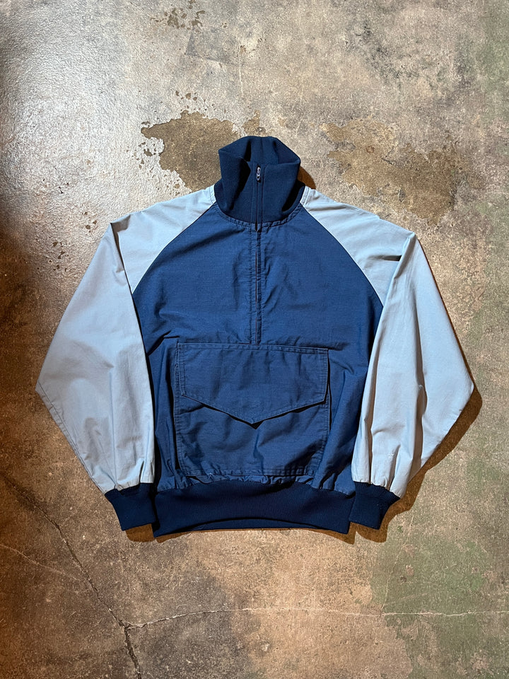 1970s bicolor half zip pullover