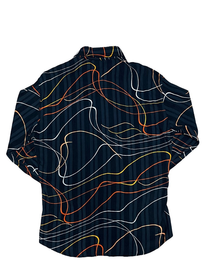 total pattern × stripe design shirt