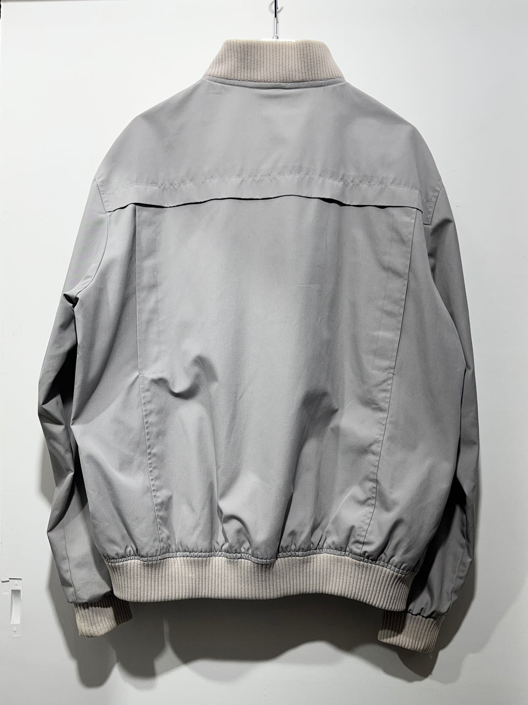 1970-80s light gray seam paneled blouson