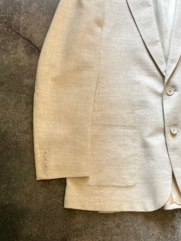 1970s "Levi's" ecru linen brend tailored jacket