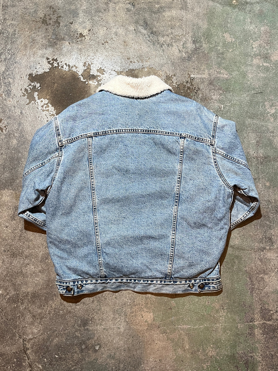 1990s USA made "Levi's" 70609 boa denim jacket