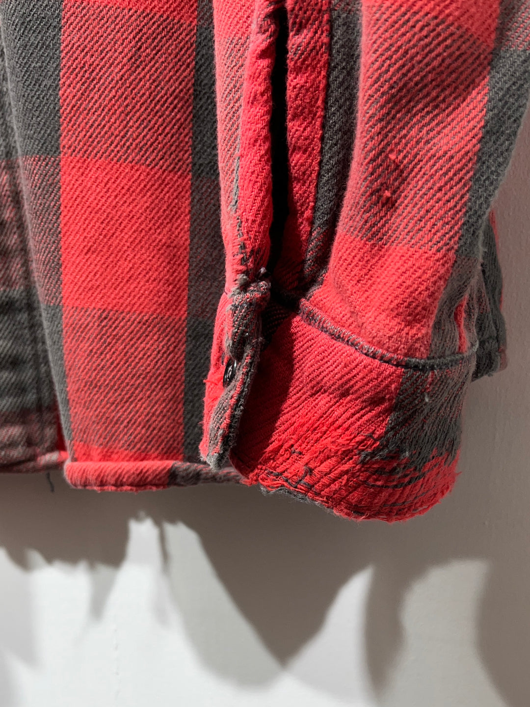 1980-90s USA made "FIVE BROTHER" buffalo checkered flannel shirt