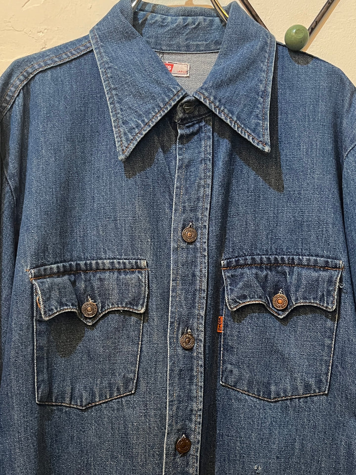 1970s "Levi's" denim bush jacket