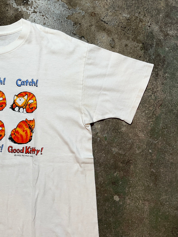 1990s USA made funny cat graphic T-shirt