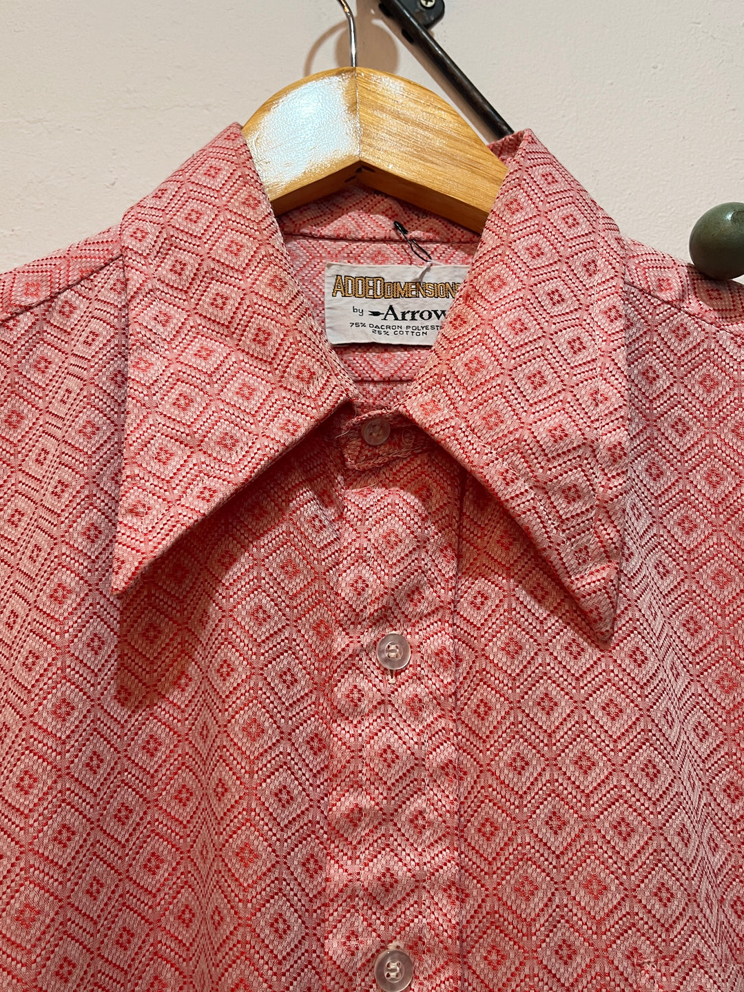 1970s "Arrow" total pattern shirt