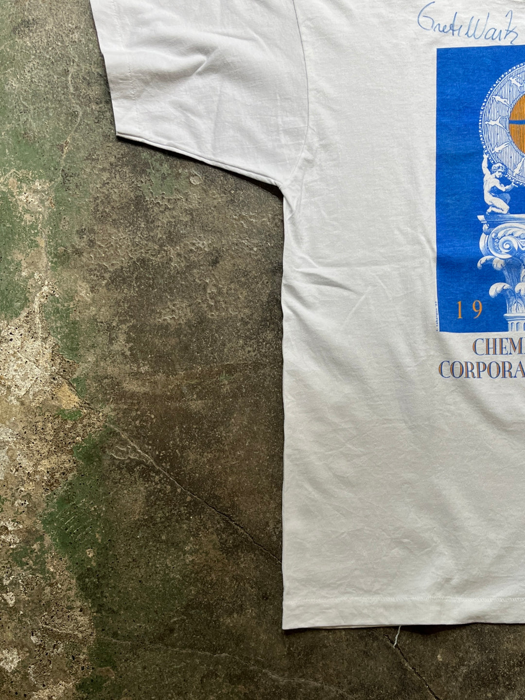 1990s USA made Chemical bank credit card graphic T-shirts