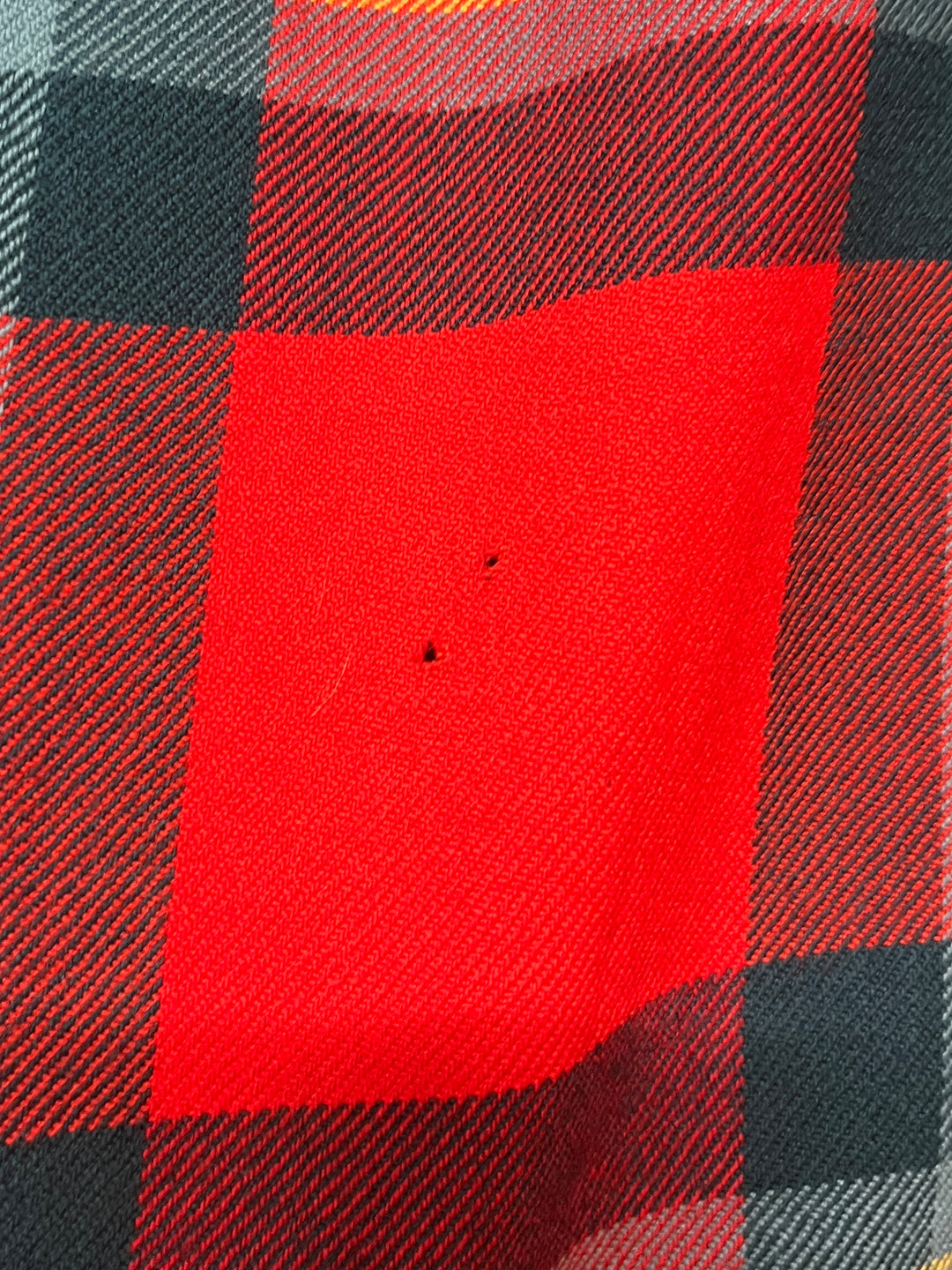 1960-70s bold tartan open collar wool shirt