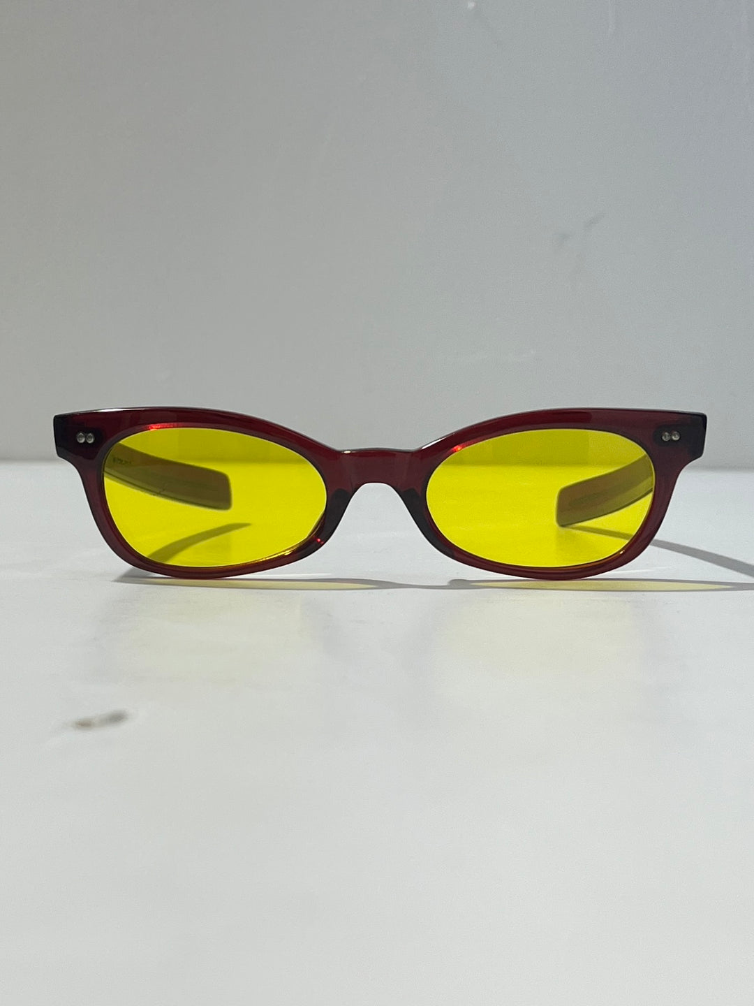 1990s dead stock sunglasses red × yellow