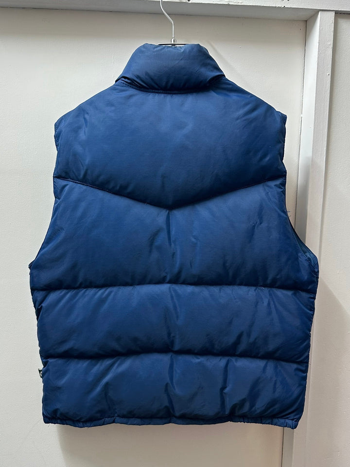 1980s "PACIFIC TRAIL" deep blue down vest