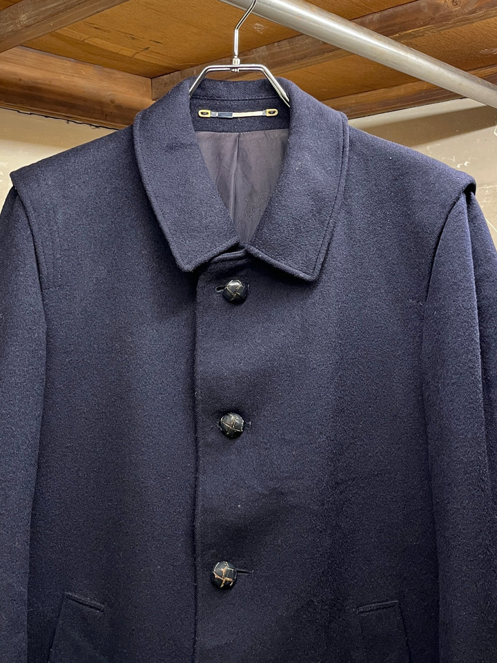 1980-90s Austrian made navy loden wool coat