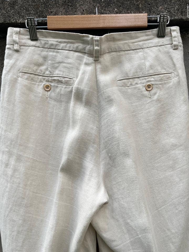 1990-00s "BANANA REPUBLIC" linen slacks