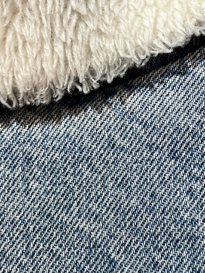 1990s USA made "Levi's" 70609 boa denim jacket