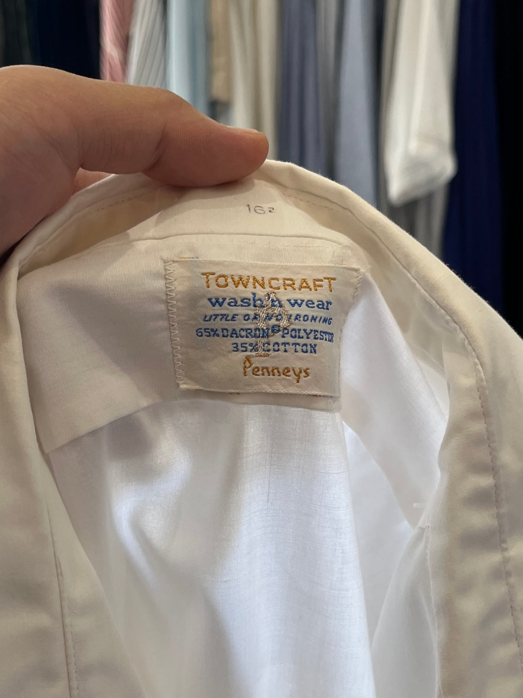 1960s "Penneys TOWNCRAFT"
pure white s/s shirt