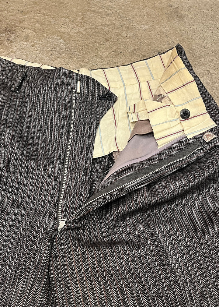 1960s gray stripe slacks