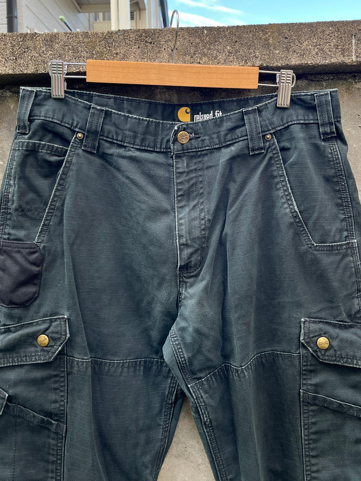 2000s "Carhartt" black cargo pants 34×30