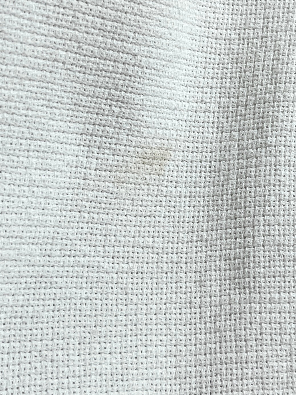 1980-90s "Eddie Bauer" pure white cotton waffle open collar shirt