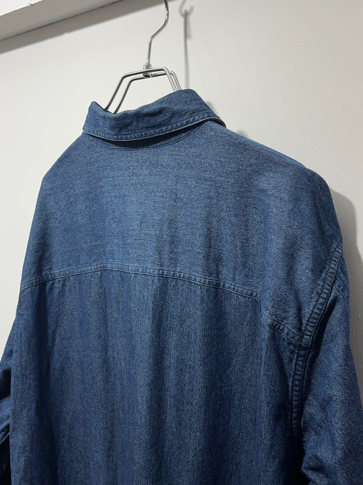 1990s "LANDS' END" denim shirt