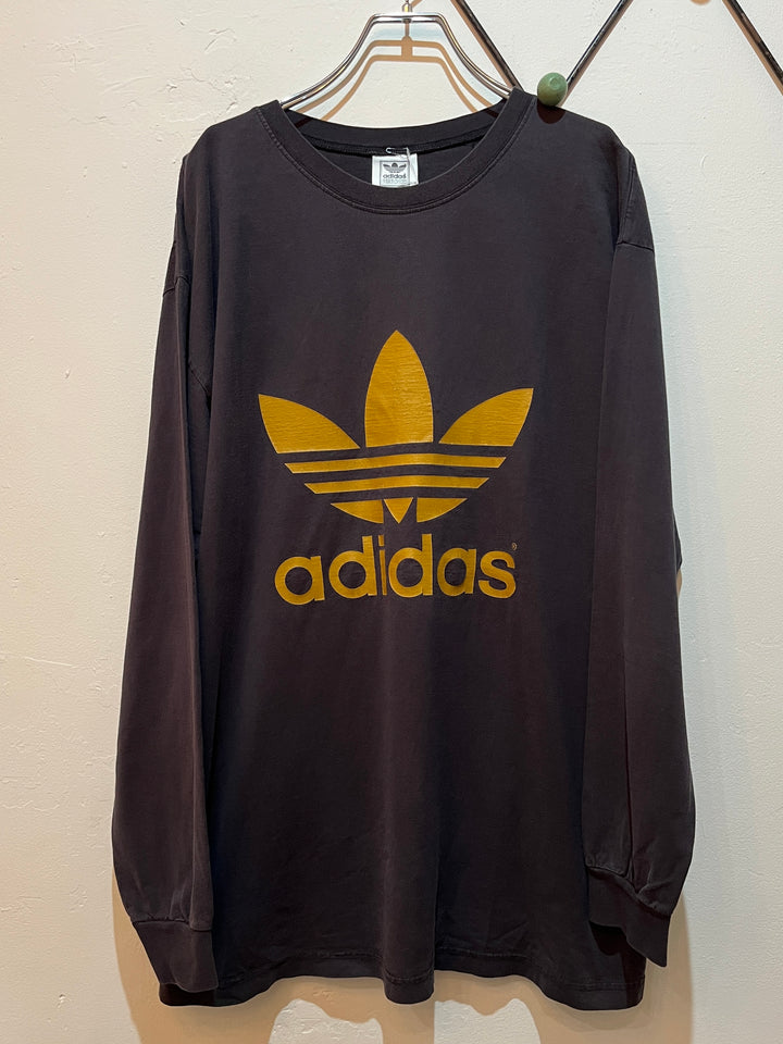 1990s "adidas" trefoil logo print L/S T-shirt