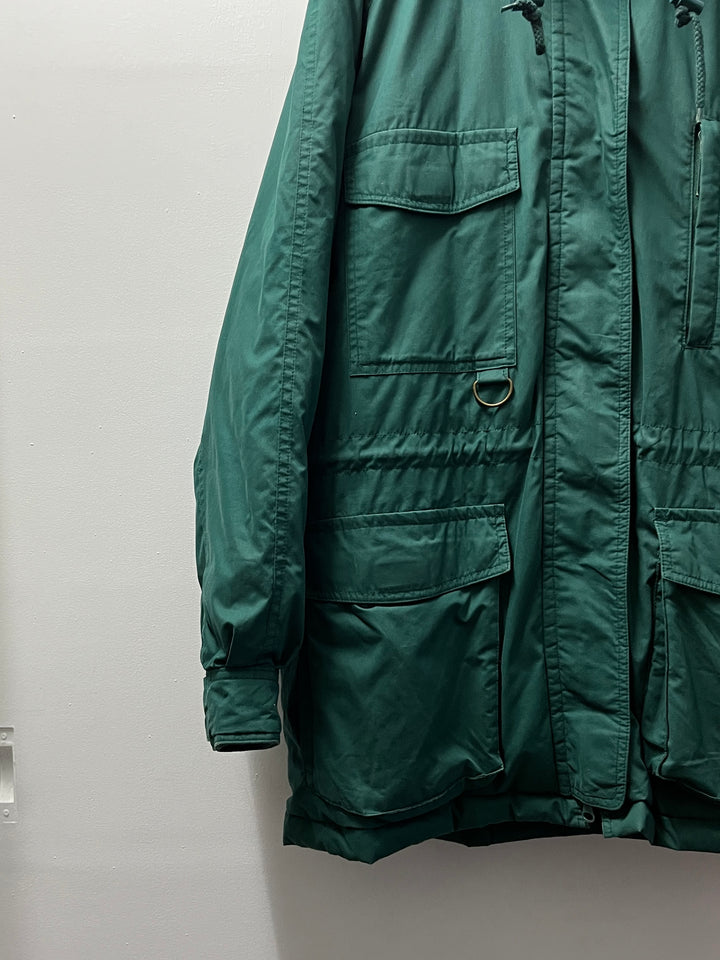 1980-90s "Eddie Bauer" green down coat