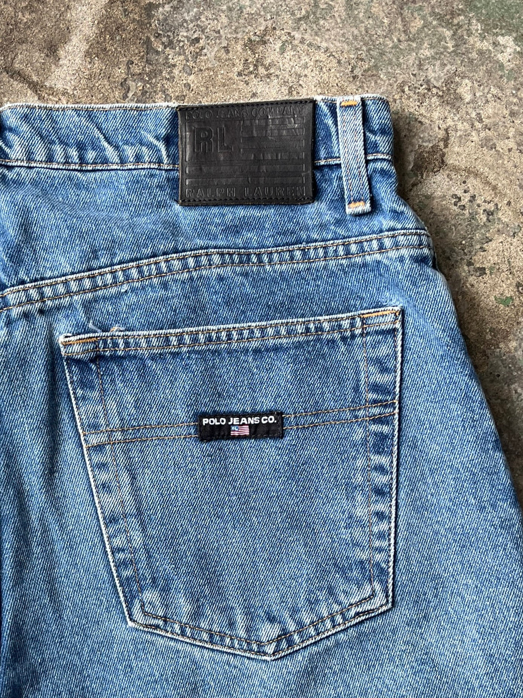 1990-00s "POLO JEANS CO." denim shorts W34