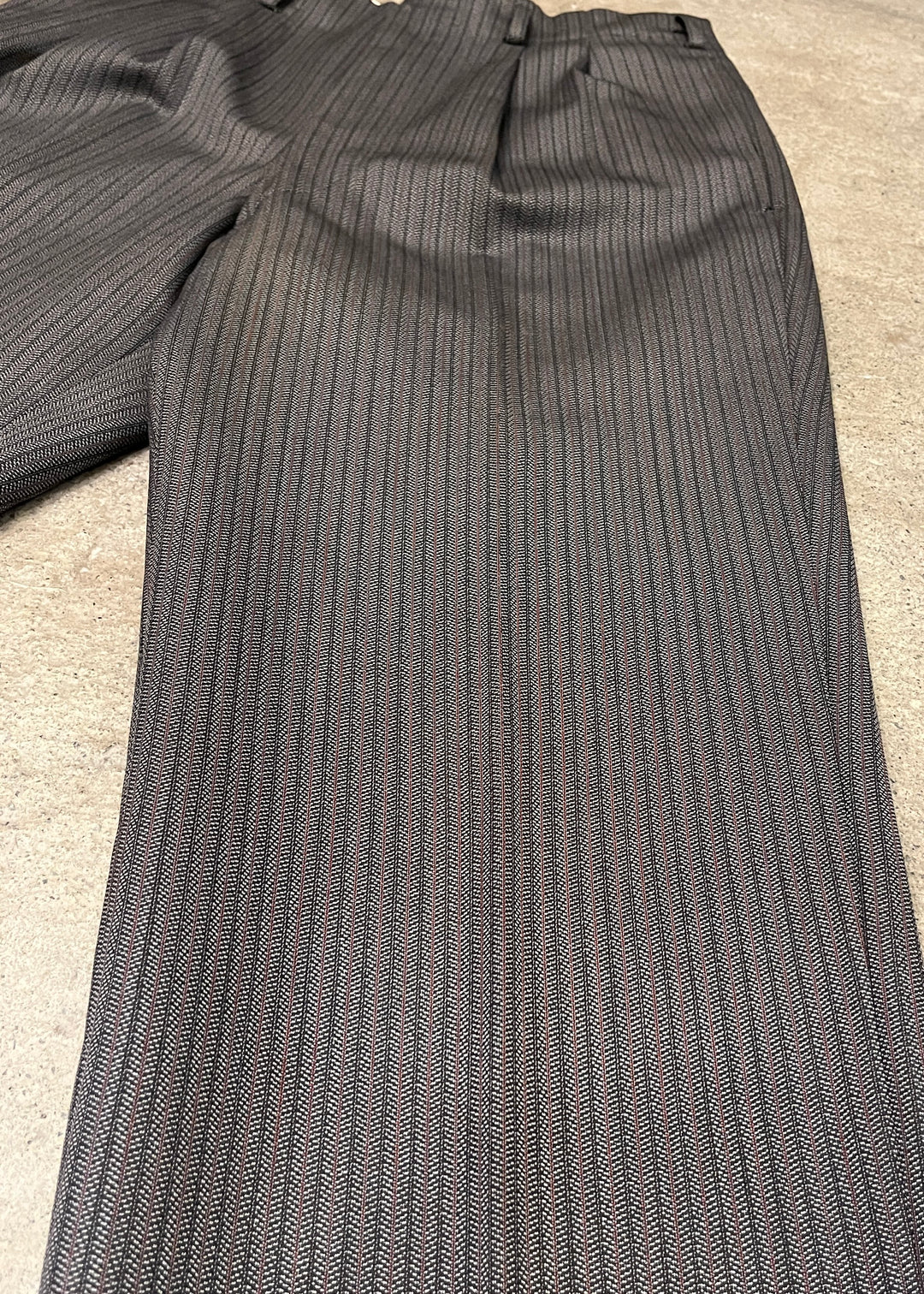 1960s gray stripe slacks