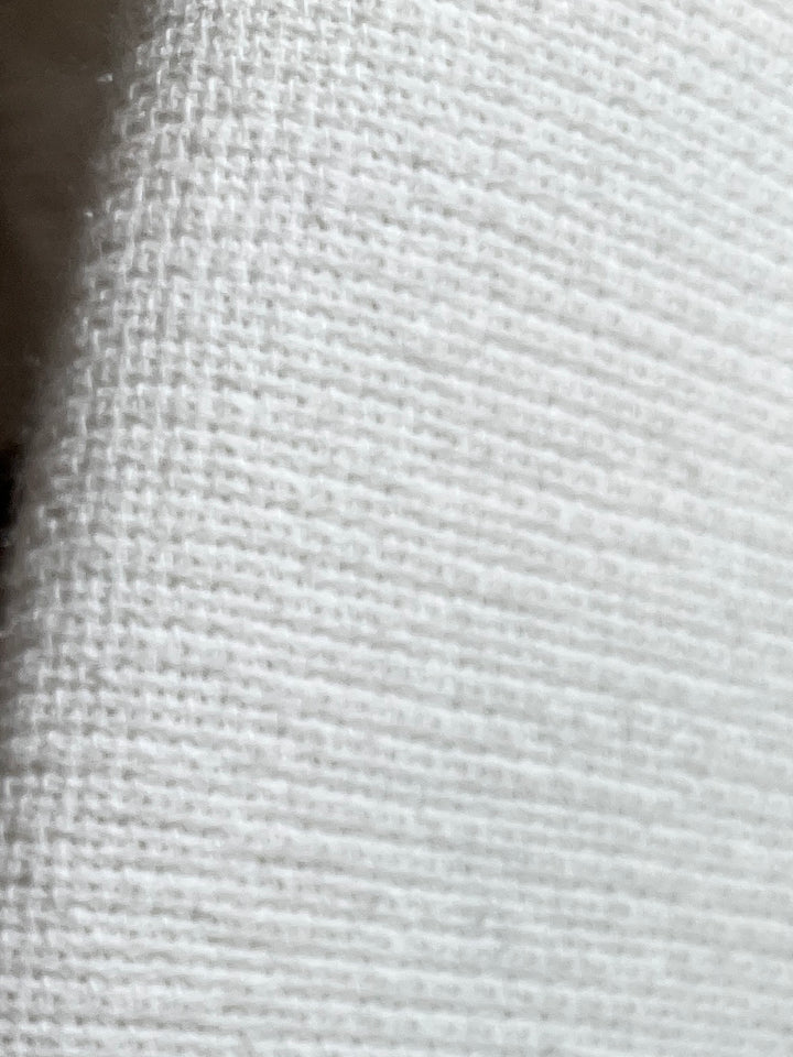 1980-90s "Eddie Bauer" pure white cotton waffle open collar shirt