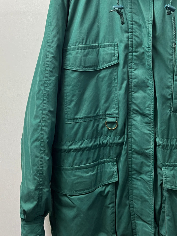 1980-90s "Eddie Bauer" green down coat