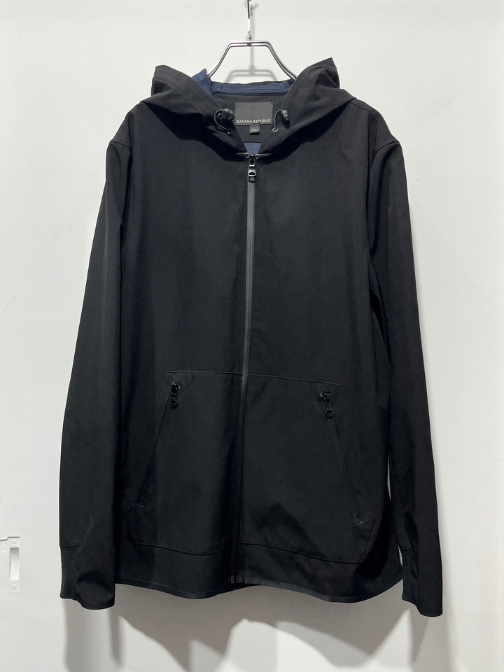 "BANANA REPUBLIC" soft shell hooded jacket