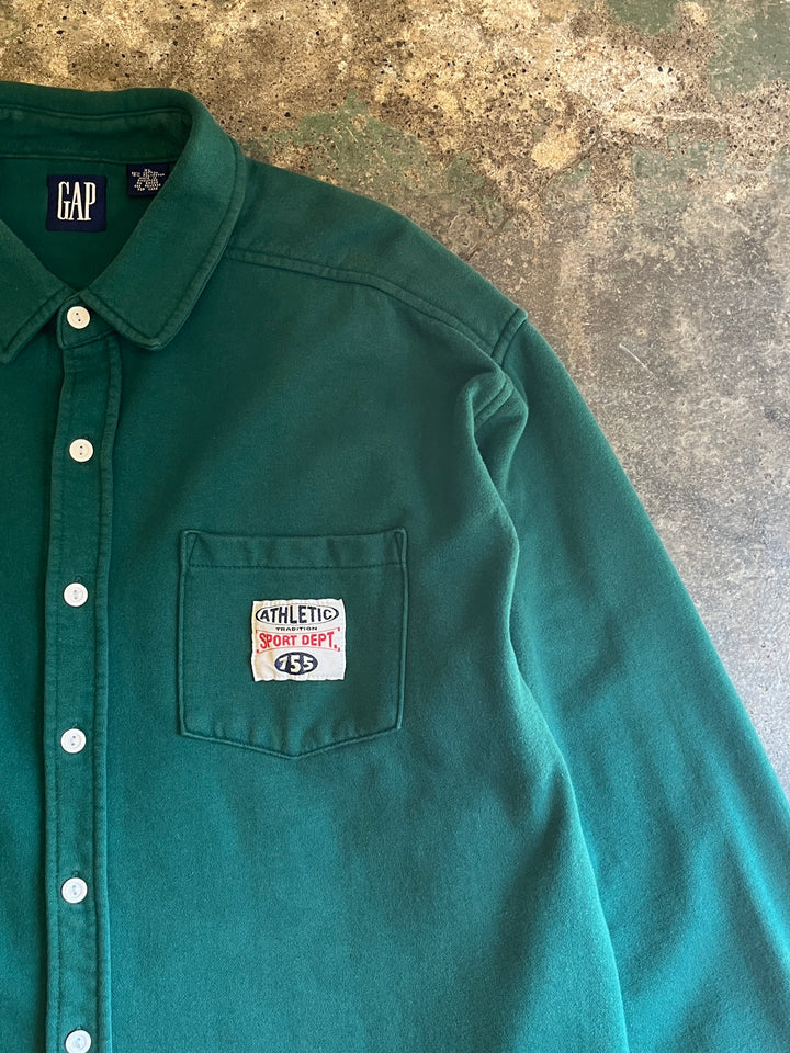 1990s "GAP" forest green sweatshirt / shirt style