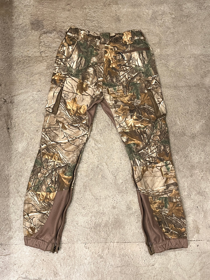 real tree camouflage pattern fleece cargo pants