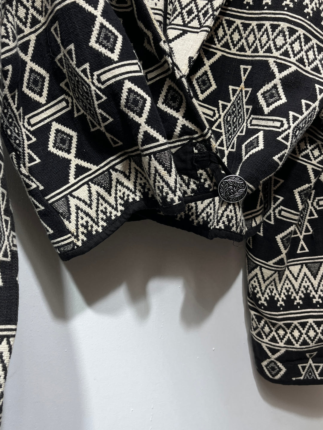 1990s native jacquard bolero jacket