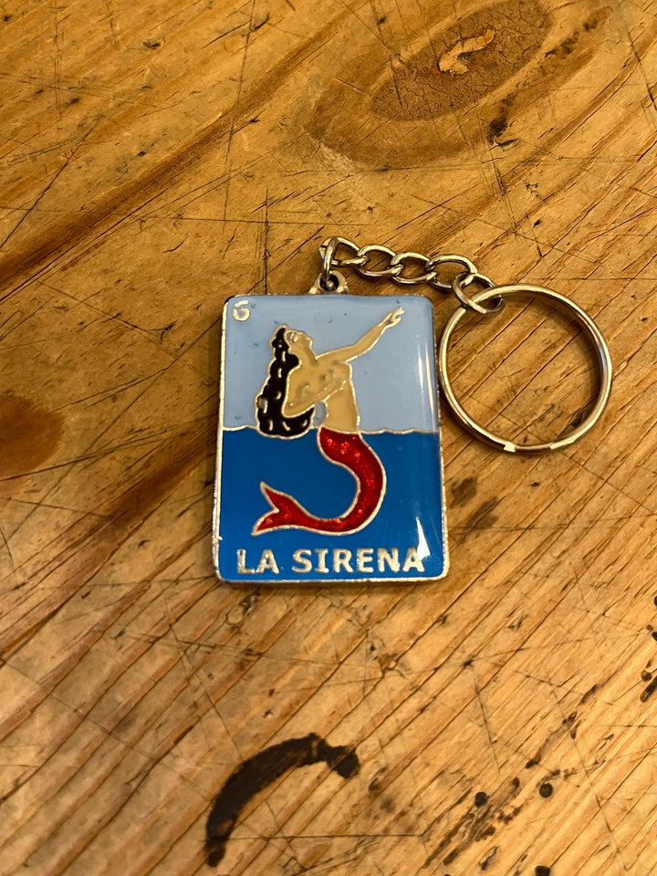 Mexican Loteria art keychain