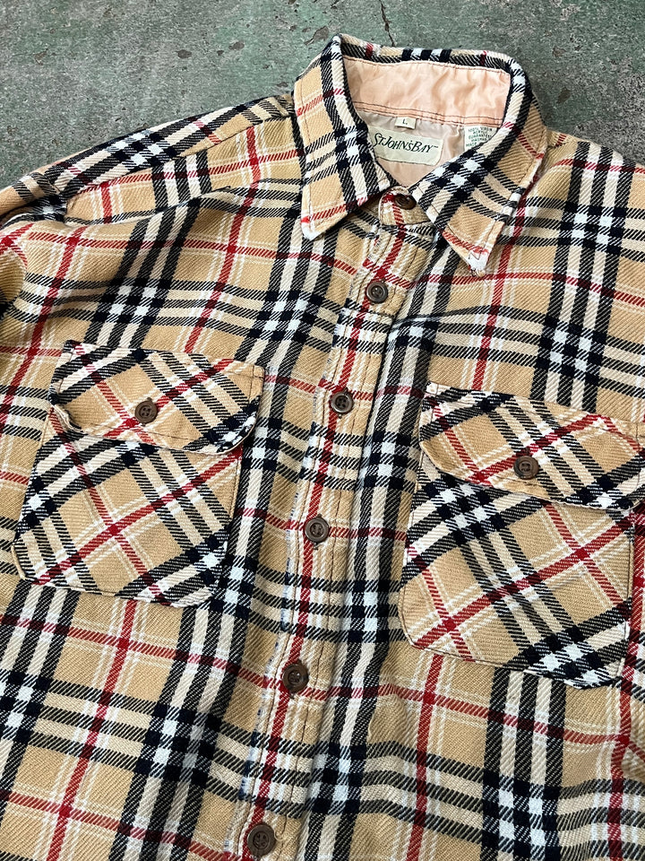 1980-90s "ST.JOHN'S BAY" tartan shirt